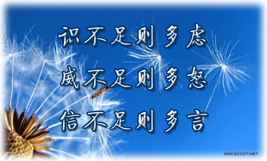 识不足则多虑，威不足则多怒，信不足则多言