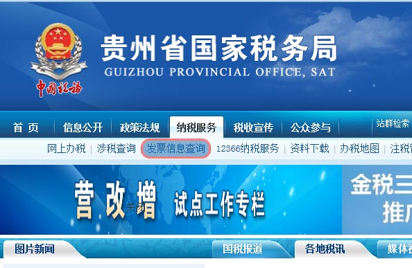 贵州国税发票查询